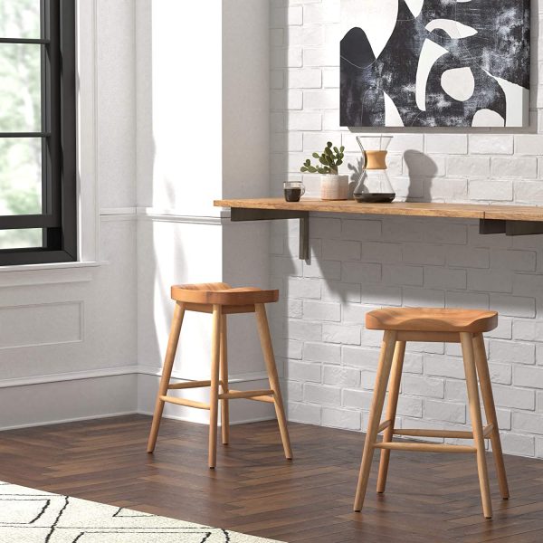 51 Wooden Bar Stools For Timeless, Simple Wooden Counter Stools