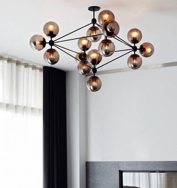 51 Living Room Chandeliers For, Black And White Chandelier Curtains Taiwan