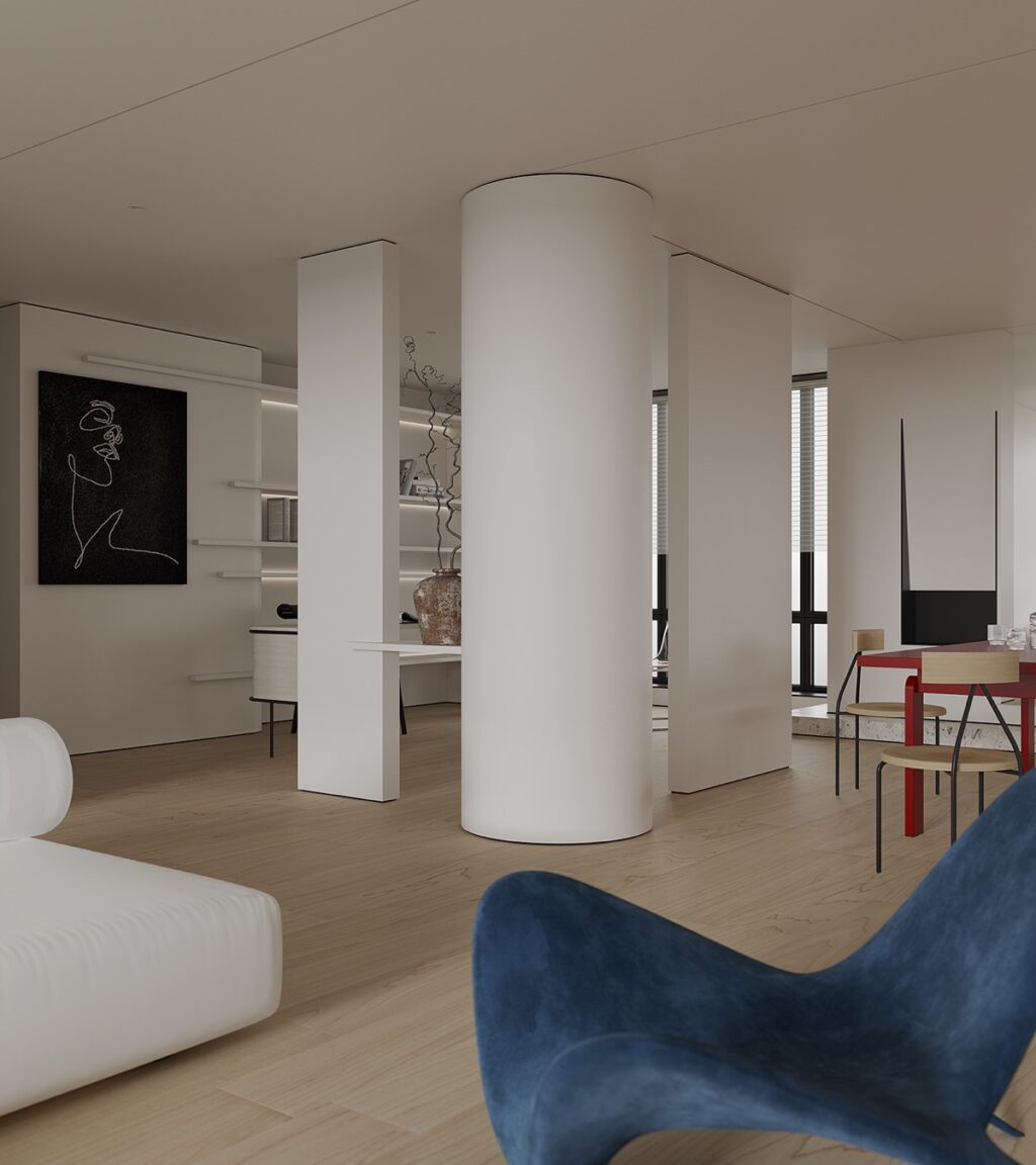 Youthful Interiors Peppered With Art, Sculpture And Collectibles