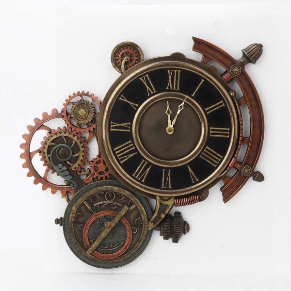 Steampunk 12.85" Timepiece Bronze Deep Sea Dweller Wall Clock 