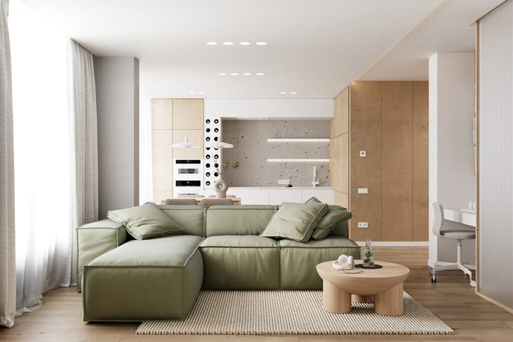 40 Green Couch Living Rooms With Tips And Ideas To Design Around The Color
