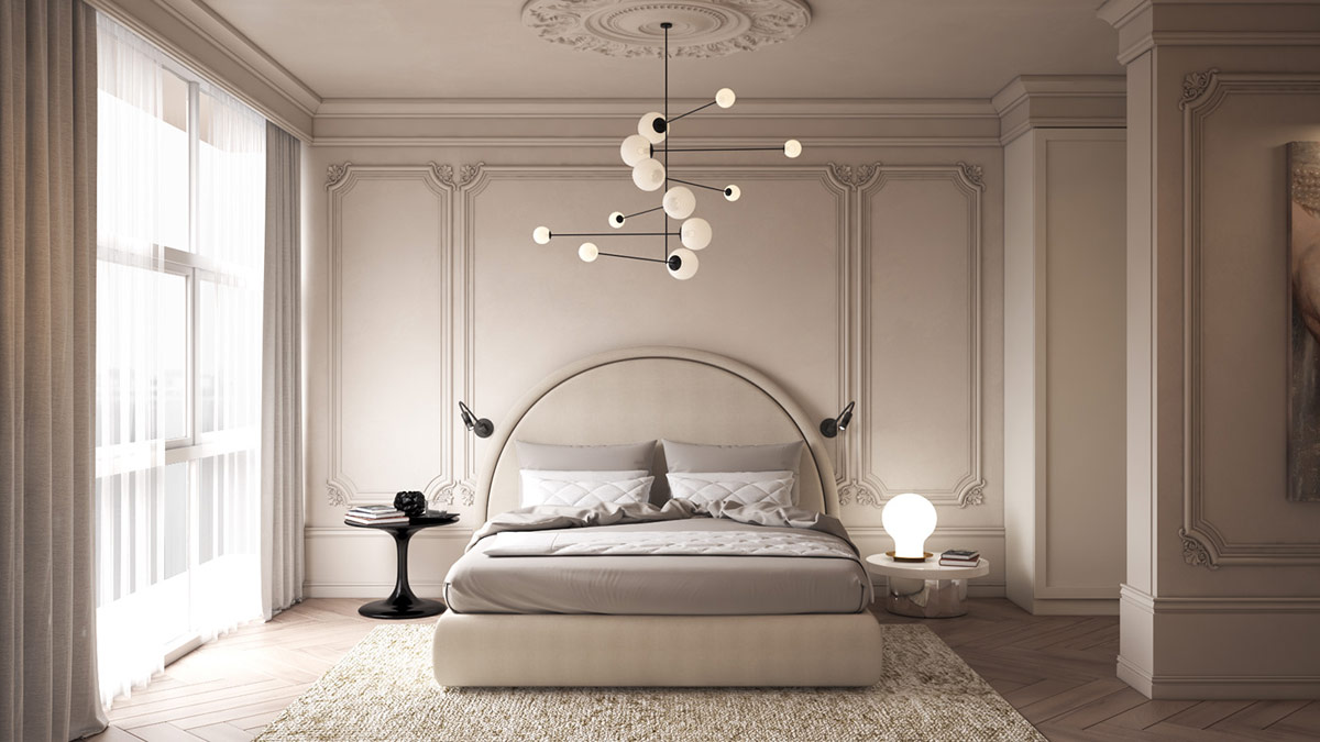 40 ideas de diseño de dormitorio neoclásico con consejos y accesorios para ayudarte a decorar el tuyo