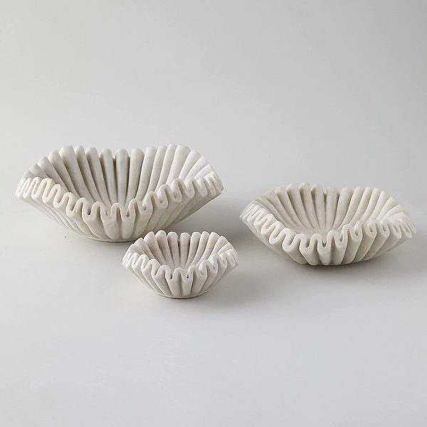 Product of the Week: Set of Ruffled Marble Bowls