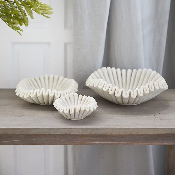 Product of the Week: Set of Ruffled Marble Bowls
