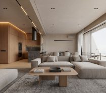 gray living room sofa