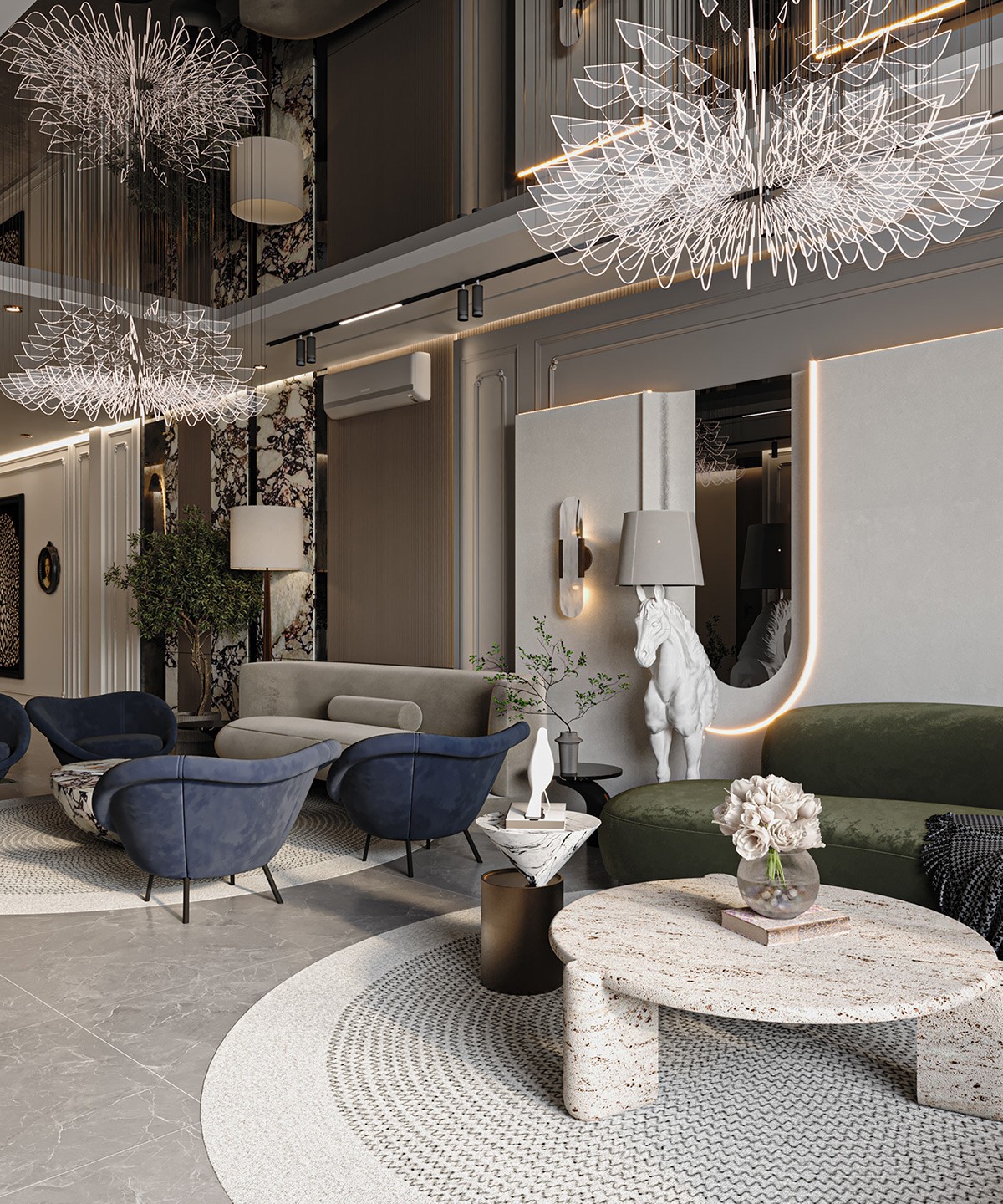 The Art of Arrival: A Tour of an Exquisite Home Reception Area