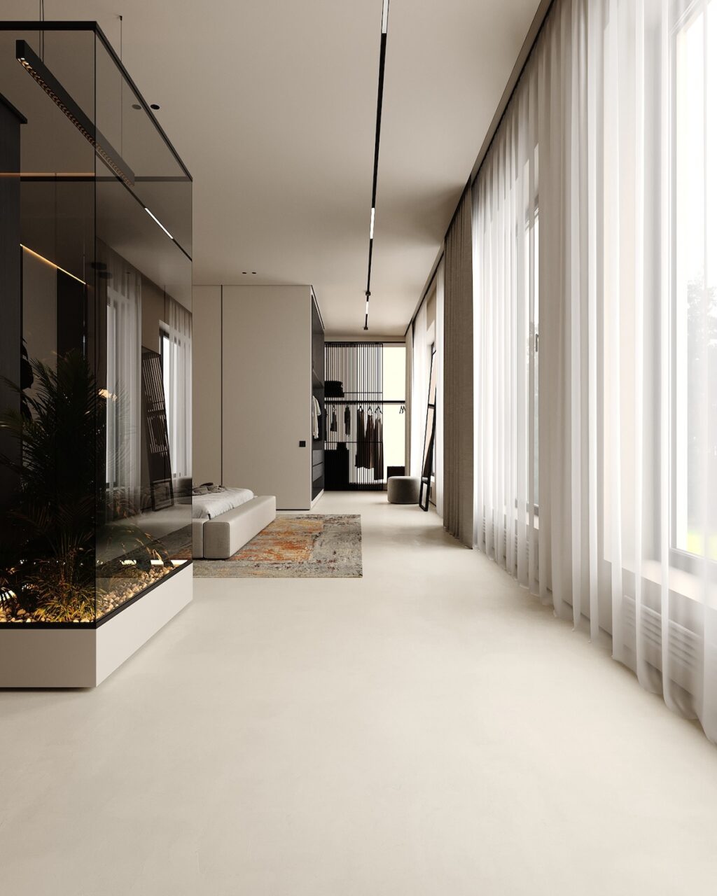 Spacious Family Apartment in Latvia With Modern Minimalist Interior