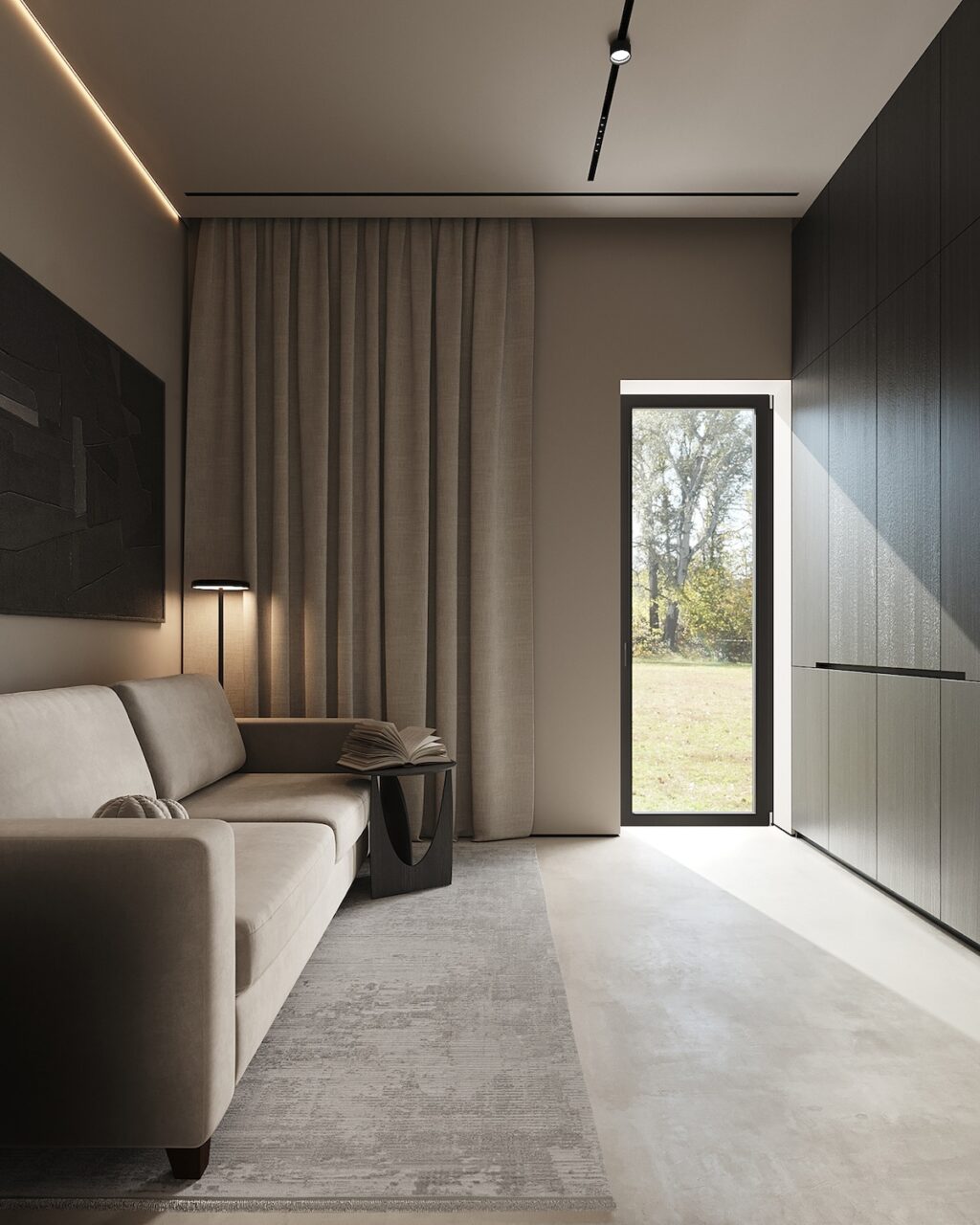 Spacious Family Apartment in Latvia With Modern Minimalist Interior