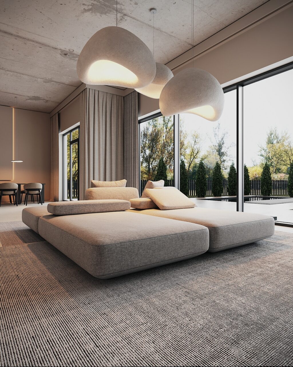 Spacious Family Apartment in Latvia With Modern Minimalist Interior