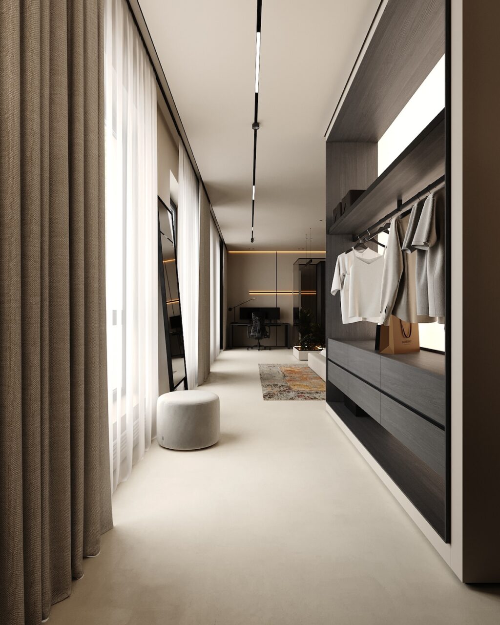 Spacious Family Apartment in Latvia With Modern Minimalist Interior