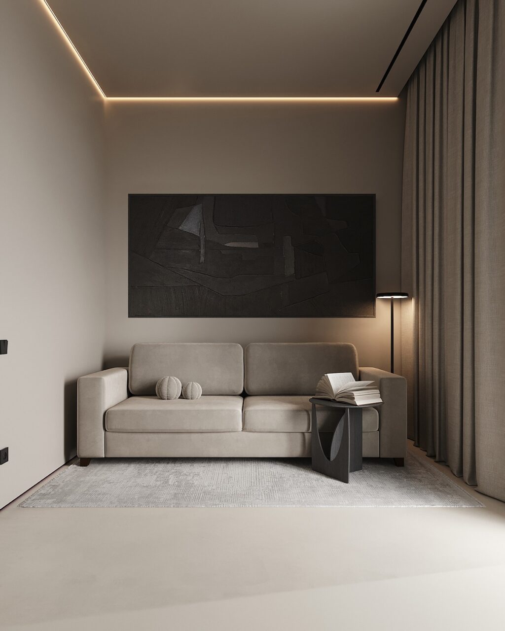 Spacious Family Apartment in Latvia With Modern Minimalist Interior