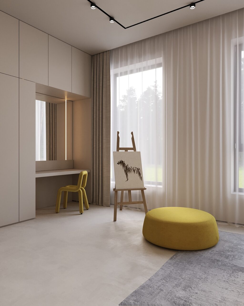 Spacious Family Apartment in Latvia With Modern Minimalist Interior