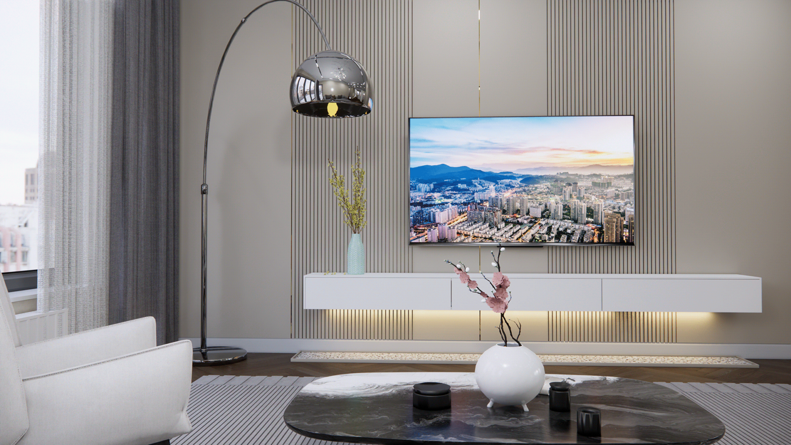 Simple TV Wall Design Ideas for a Sleek and Modern Living Room