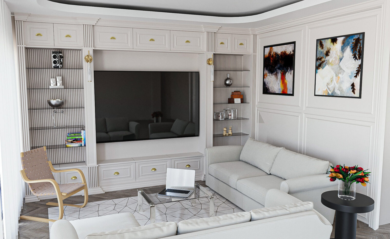 Simple TV Wall Design Ideas for a Sleek and Modern Living Room